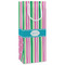 Grosgrain Stripe Wine Gift Bags - Matte (Personalized)