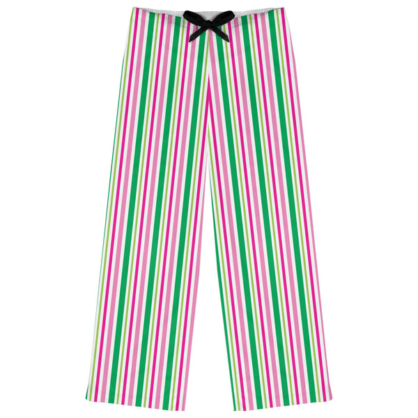 Custom Grosgrain Stripe Womens Pajama Pants - M