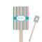 Grosgrain Stripe Rectangle Wooden Stir Sticks (Personalized)