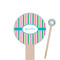 Grosgrain Stripe Round Wooden Food Picks (Personalized)