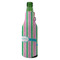 Grosgrain Stripe Zipper Bottle Cooler - ANGLE (bottle)
