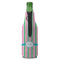 Grosgrain Stripe Zipper Bottle Cooler - BACK (bottle)
