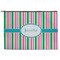 Grosgrain Stripe Zipper Pouch - Large - 12.5"x8.5" (Personalized)