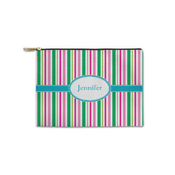 Grosgrain Stripe Zipper Pouch - Small - 8.5"x6" (Personalized)