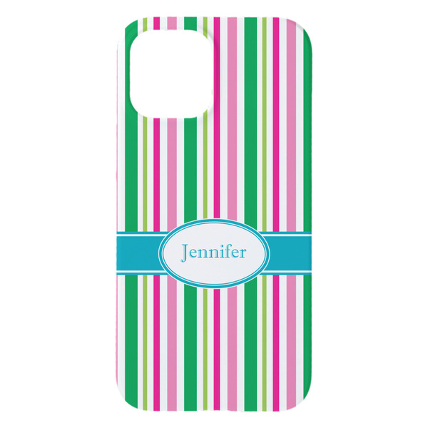 Grosgrain Stripe iPhone 15 Plus Case - Back