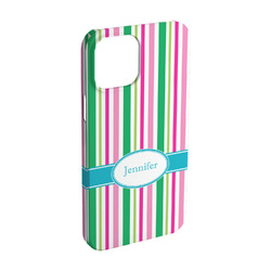 Grosgrain Stripe iPhone Case - Plastic - iPhone 15 Pro (Personalized)