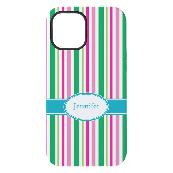 Grosgrain Stripe iPhone 15 Pro Max Tough Case - Back