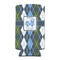 Blue Argyle Can Cooler (tall 12 oz) (Personalized)