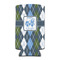Blue Argyle 12oz Tall Can Sleeve - Set of 4 - FRONT