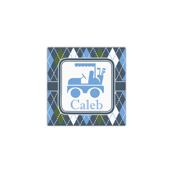 Blue Argyle 12x12 - Canvas Print - Front View
