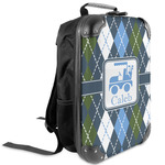 Blue Argyle Kids Hard Shell Backpack (Personalized)