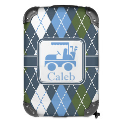 Blue Argyle Kids Hard Shell Backpack (Personalized)