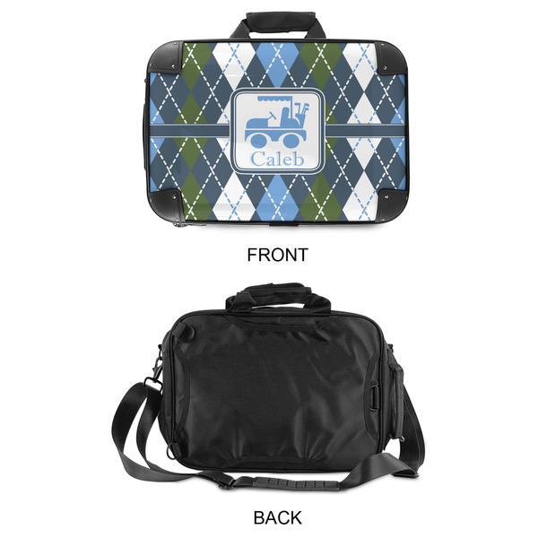 Blue Argyle 15" Hard Shell Briefcase - APPROVAL