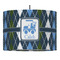 Blue Argyle Drum Pendant Lamp (Personalized)