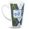 Blue Argyle 16 Oz Latte Mug - Front