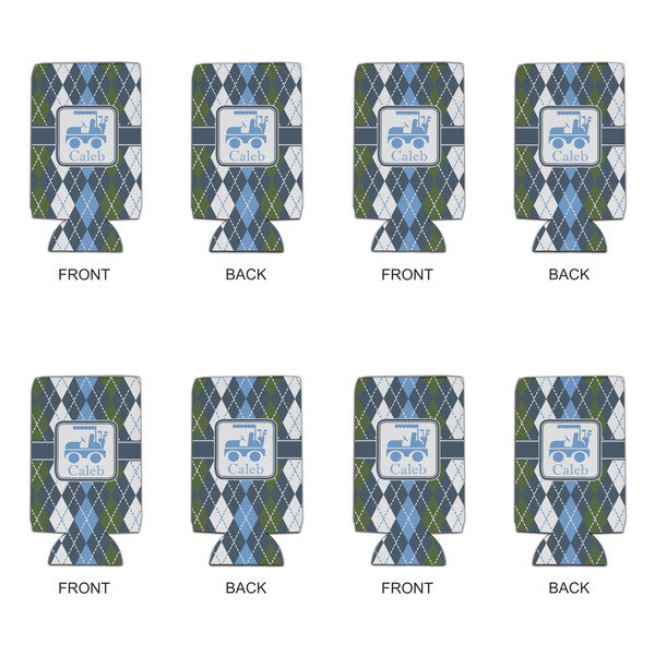 Blue Argyle 16oz Can Sleeve - Set of 4 - APPROVAL