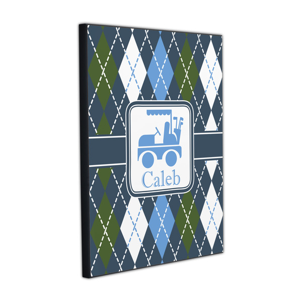 Custom Blue Argyle Wood Prints (Personalized)