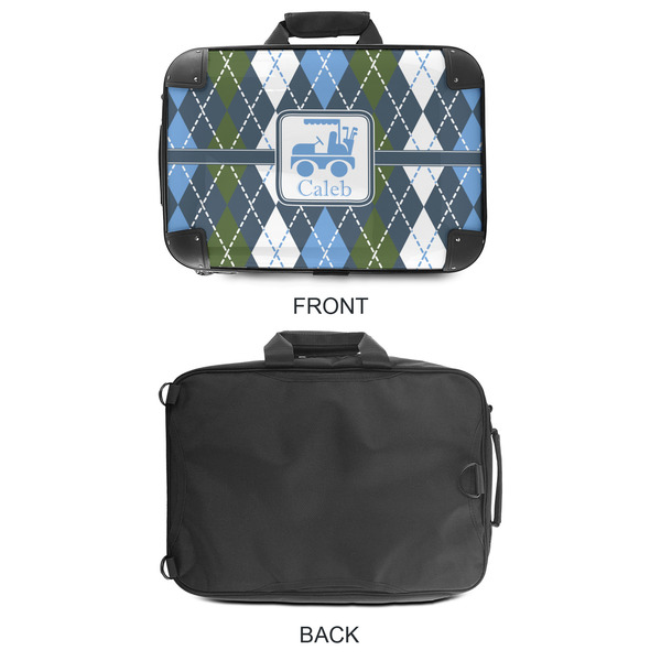 Blue Argyle 18" Laptop Briefcase - APPROVAL