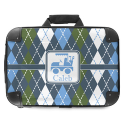 Blue Argyle Hard Shell Briefcase - 18" (Personalized)