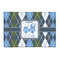 Blue Argyle 2' x 3' Indoor Area Rug (Personalized)