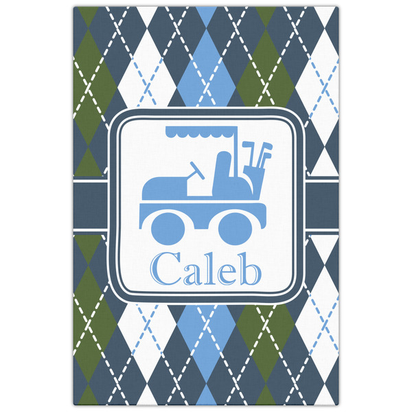 Blue Argyle 20x30 - Canvas Print - Front View