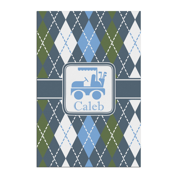 Custom Blue Argyle Posters - Matte - 20x30 (Personalized)