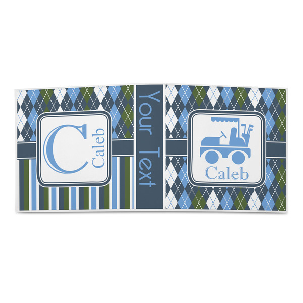 Blue Argyle 3-Ring Binder Approval- 2in