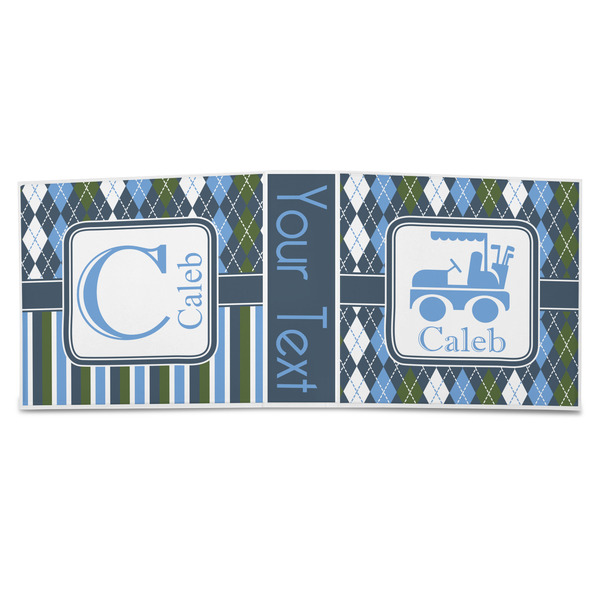 Blue Argyle 3-Ring Binder Approval- 3in