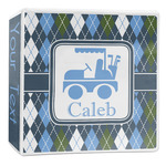Blue Argyle 3-Ring Binder - 2 inch (Personalized)