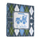 Blue Argyle 3 Ring Binder - Full Wrap - 1" (Personalized)