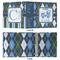 Blue Argyle 3 Ring Binders - Full Wrap - 2" - APPROVAL
