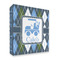Blue Argyle 3 Ring Binder - Full Wrap - 2" (Personalized)