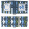 Blue Argyle 3 Ring Binders - Full Wrap - 3" - APPROVAL