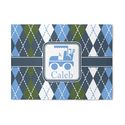 Blue Argyle 5' x 7' Patio Rug (Personalized)