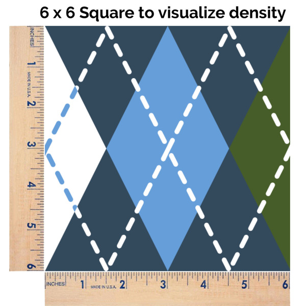 Blue Argyle 6x6 Swatch of Fabric