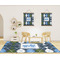 Blue Argyle 8'x10' Indoor Area Rugs - IN CONTEXT