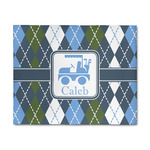 Blue Argyle 8' x 10' Indoor Area Rug (Personalized)
