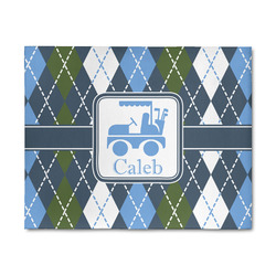 Blue Argyle 8' x 10' Indoor Area Rug (Personalized)