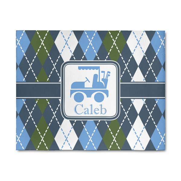Custom Blue Argyle 8' x 10' Indoor Area Rug (Personalized)