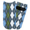 Blue Argyle Adult Ankle Socks