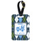 Blue Argyle Aluminum Luggage Tag (Personalized)
