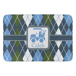 Blue Argyle Anti-Fatigue Kitchen Mat (Personalized)