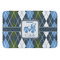 Blue Argyle Anti-Fatigue Kitchen Mat (Personalized)