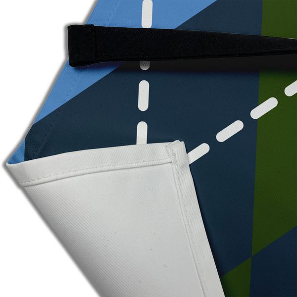 Blue Argyle Apron - (Detail)