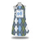 Blue Argyle Apron w/ Name or Text