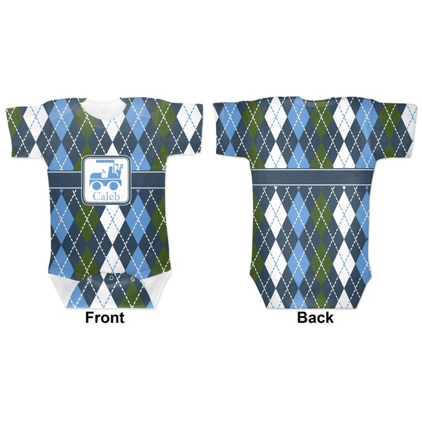 Blue Argyle Baby Bodysuit Approval