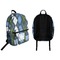 Blue Argyle Backpack front and back - Apvl
