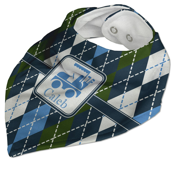 Blue Argyle Bandana Closed