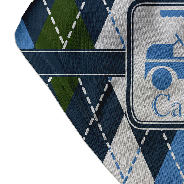 Blue Argyle Bandana Detail