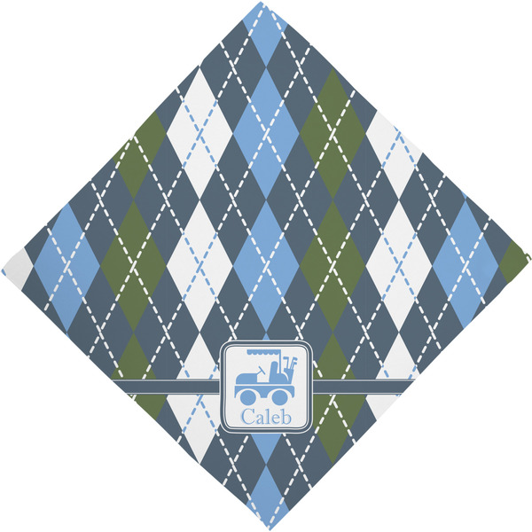 Blue Argyle Bandana - Full View